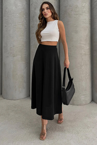 Lesa Wear Еластична довга спідниця на затяжках Scuba Klos