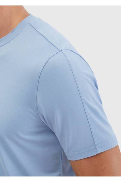 Ramsey Light Blue Crew Neck T-Shirt