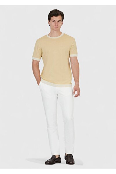 Ramsey Safran Plain Crew Neck 100% Cotton T-Shirt