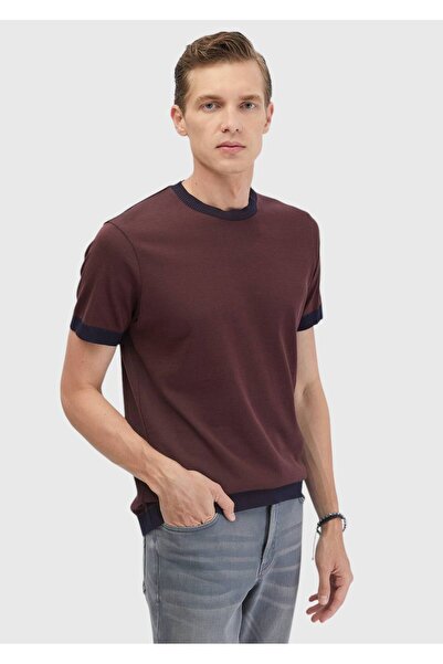 Ramsey Tile Plain Crew Neck 100% Cotton T-Shirt