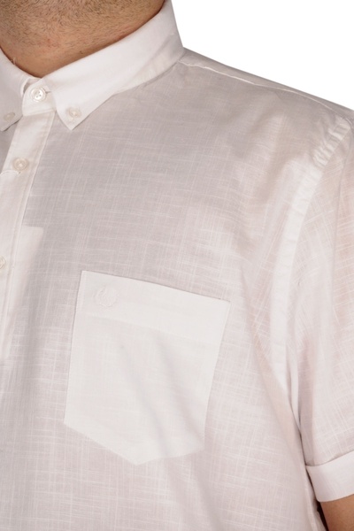 ModeXL Mode Xl Plus Size Linen Lycra Shirt with Pockets 20389