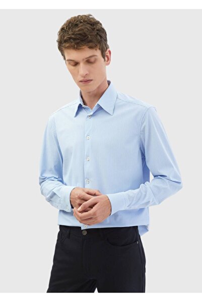 Ramsey Cămașă clasică cu dungi albastre