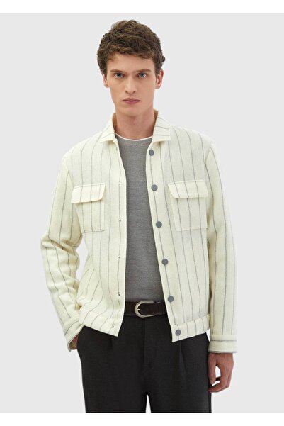 Ramsey Ecru Shirt Jacket