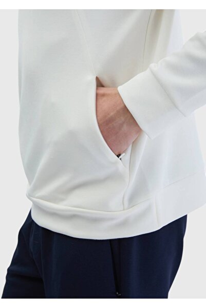 Ramsey Ecru Crew Neck Plain Sweatshirt