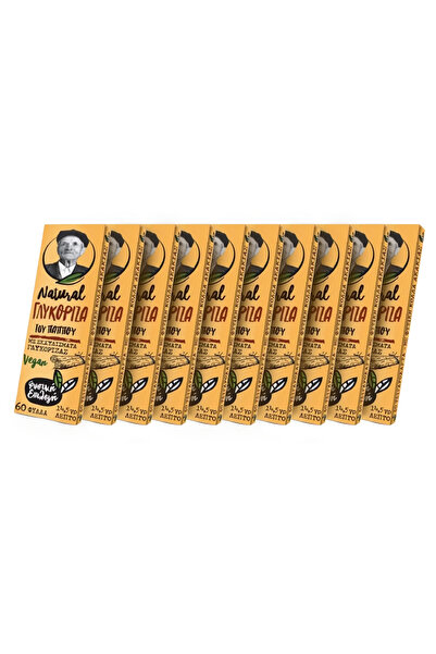 OEM Set 10 x Cigarette papers with licorice extract, 600 papers, vegan, non-GMO, slow ignite