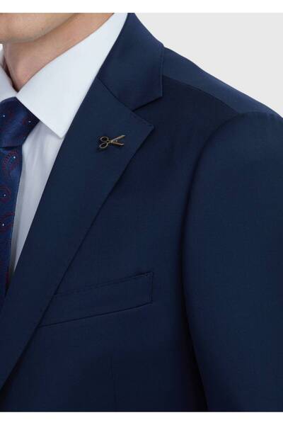 Ramsey Saks Flat Regular Fit 100% Wool Suit