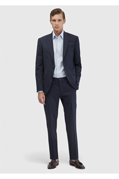 Ramsey İndigo Micro Modern Fit Wool Blend Suit