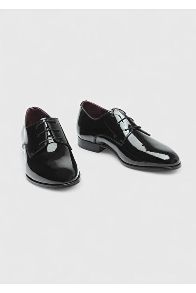 Ramsey Black Patent Leather Classic Tuxedo Shoes
