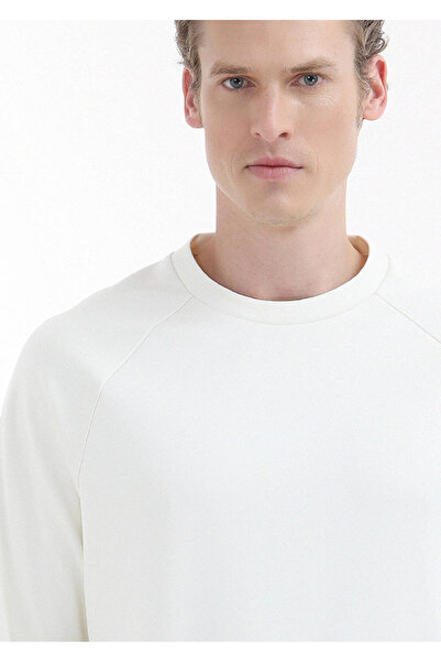 Ramsey Ecru Crew Neck Sweatshirt