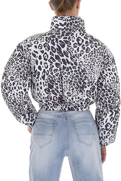 Gosse Geaca Dama Scurta Animal Print Alba