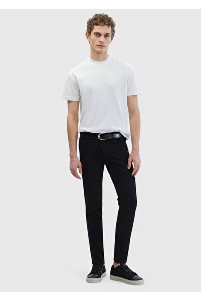 Ramsey Λευκό μπλουζάκι με λαιμόκοψη 100% βαμβάκι