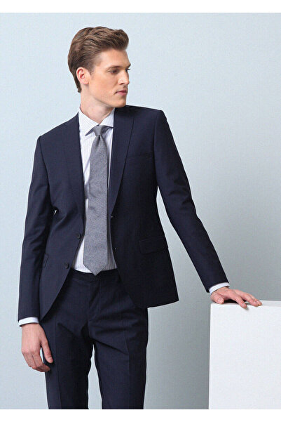 Ramsey Saks Color Slim Fit Wool Blended Suit