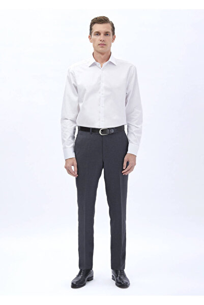 Ramsey Λευκό Πουκάμισο Κλασικό 100% Βαμβάκι με κανονική εφαρμογή