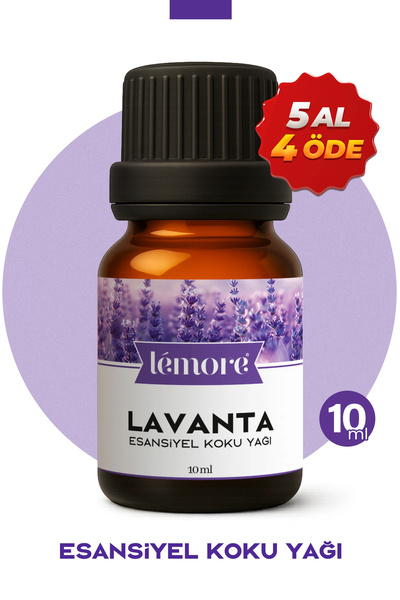 Lemore Lavanta Uçucu Koku Yağı Buhurdanlık Yağı Difüzör Esansı Küre 10ml