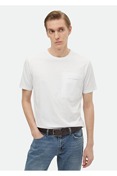 Ramsey Crew Neck White 100% Cotton T-Shirt