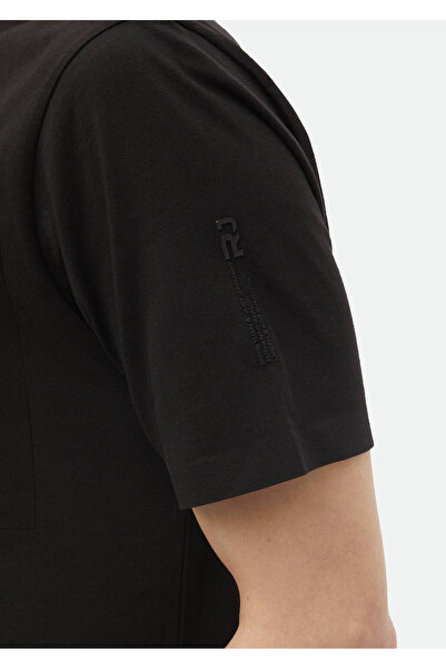 Ramsey Black Crew Neck 100% Cotton T-Shirt