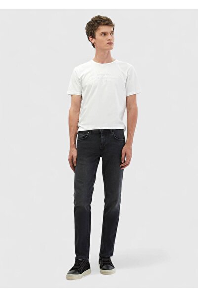 Ramsey White Printed Crew Neck 100% Cotton T-shirt