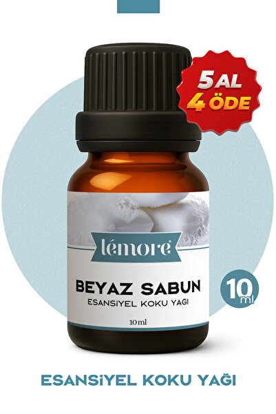 Lemore Beyaz Sabun Esansiyel Uçucu Koku Yağı Buhurdanlık Yağı Difüzör Esansı Küre 10ml