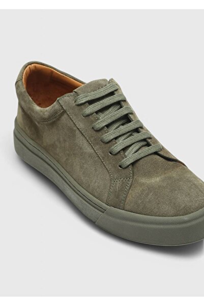 Ramsey Αθλητικά παπούτσια από χακί σουέντ