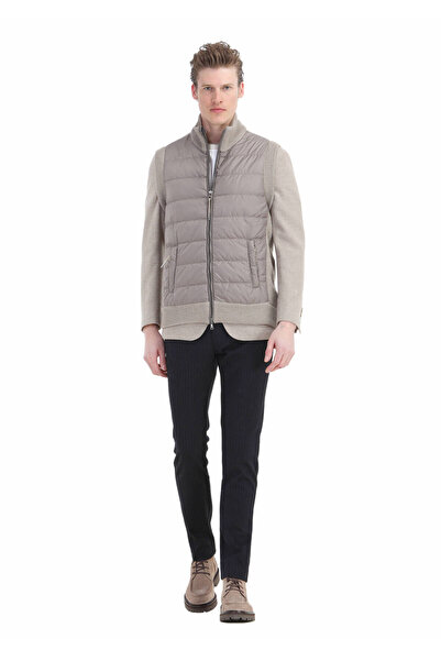 Ramsey Μπεζ Πλεκτό Γιλέκο Θεσσαλονίκης