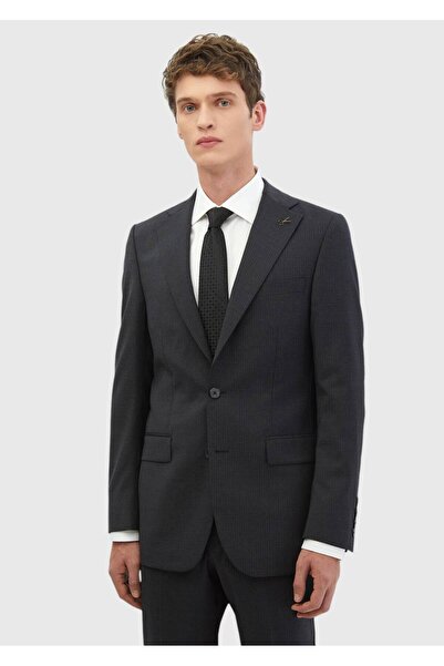 Ramsey Anthracite Striped Thin&Taller Slim Fit 100% Wool Suit