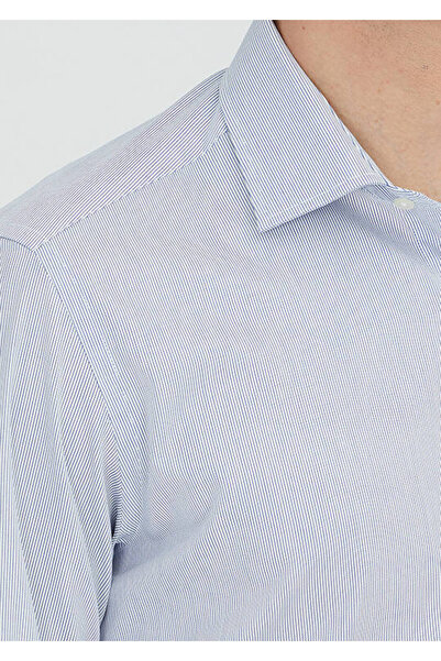 Ramsey Light Blue Regular Fit Woven Classic 100% Cotton Shirt