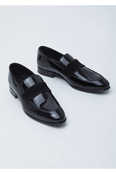 Ramsey Black Patent Leather Classic Tuxedo Shoes