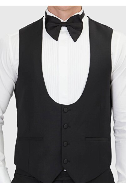 Ramsey Black Plain Classic Vest