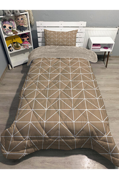 yok yok evim eve dair her şey Σετ ύπνου Welsoft Fluffy διπλής όψης MINK GEOMETRY με μοτίβο μονό πάπλωμα