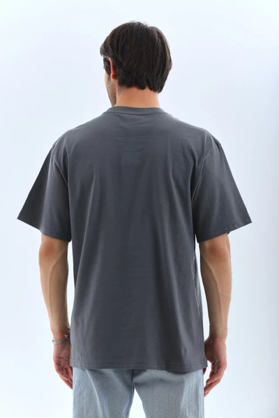 Sensuelle Boutique Unisex Oversize Jewelled Crew Neck T-Shirt - Smoked