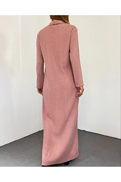 Modamorfo Πλεκτό φόρεμα με γιακά πόλο - αποξηραμένο