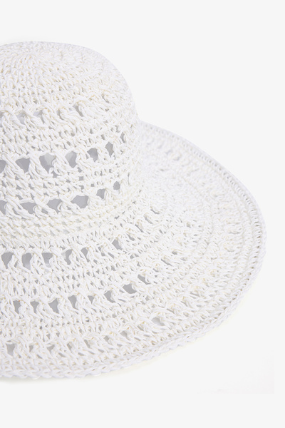 Penti Gaze Beyaz Hasır Şapka