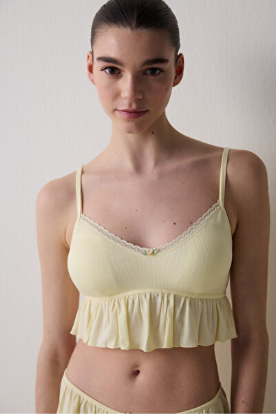 Penti Thin Strap Crop SarıAtlet