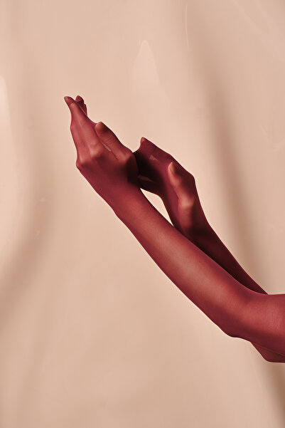 Penti Cream Claret Red Pantyhose