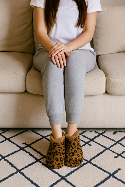 redtan Дамски | Пантофи с леопардов принт | Домашни обувки | Лека подметка против хлъзгане | Обувки за вътрешно ползване