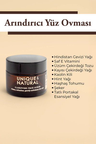 UN Unique & Natural Arındırıcı Yüz Ovması 50ml
