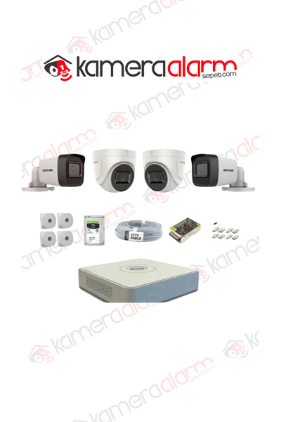 Hikvision HİKVİSİON 4 LÜ KAMERA FULL SET