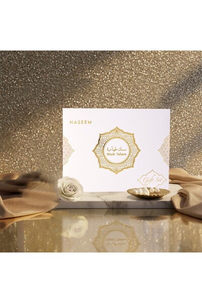 Naseem Musk Tahara Gift Set - 3pcs Set for Men and Women (Perfume, Roll on and Body Mist)