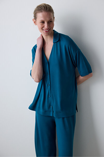Penti Aging Collagen Shirt Capri Pajama Set