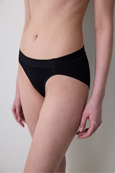 Penti Aging Collagen French Cut Black Slip Panties