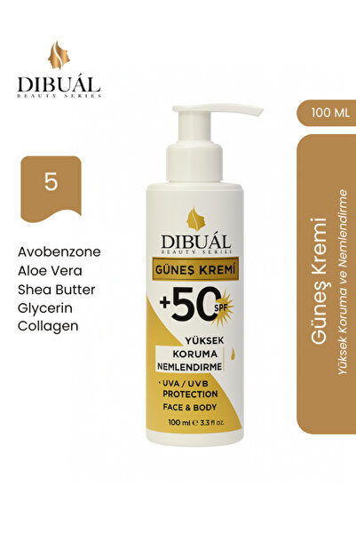 Dibual SPF 50 Güneş Kremi – Yüksek Koruma & Nemlendirici Etki