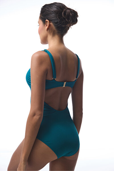 Penti Benzinzöld Lal Underwire fűzős fürdőruha