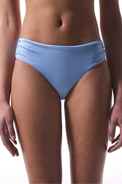 Penti Seashell Blue Gathered Bikini Bottom - Gamze Erçel Kolekdiyonu
