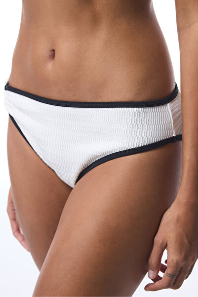 Penti White Nicole Buckle Bikini Bottom