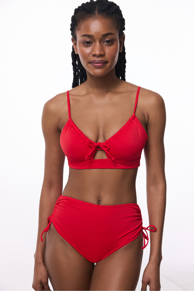 Penti Red High Fashion High Waist Bikini Bottom