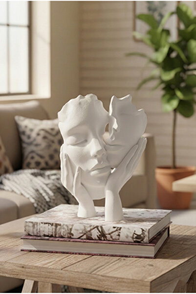 KLYNTO Modern Soyut Yüz Heykeli Biblo – Sanatsal Tasarım Ev ve Ofis Biblosu