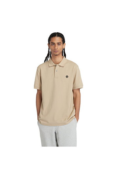 Timberland Pique Short Sleeve Yellow Men's T-Shirt