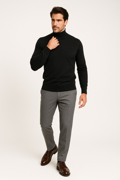 BLU Tam Balıkçı Triko Kazak