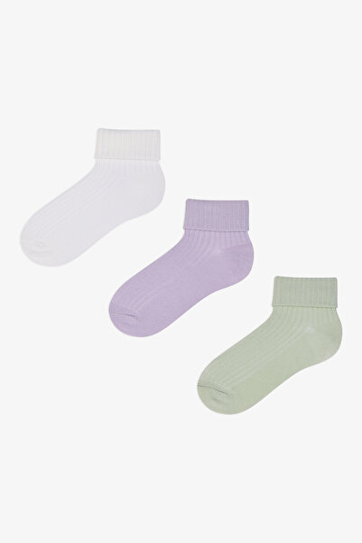 Penti Girl's Cute Girl's Multicolored 3-Piece Socks