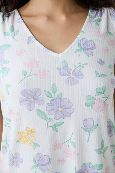 Penti Love More Printed Multi-Colored Tank Top Pajama Top